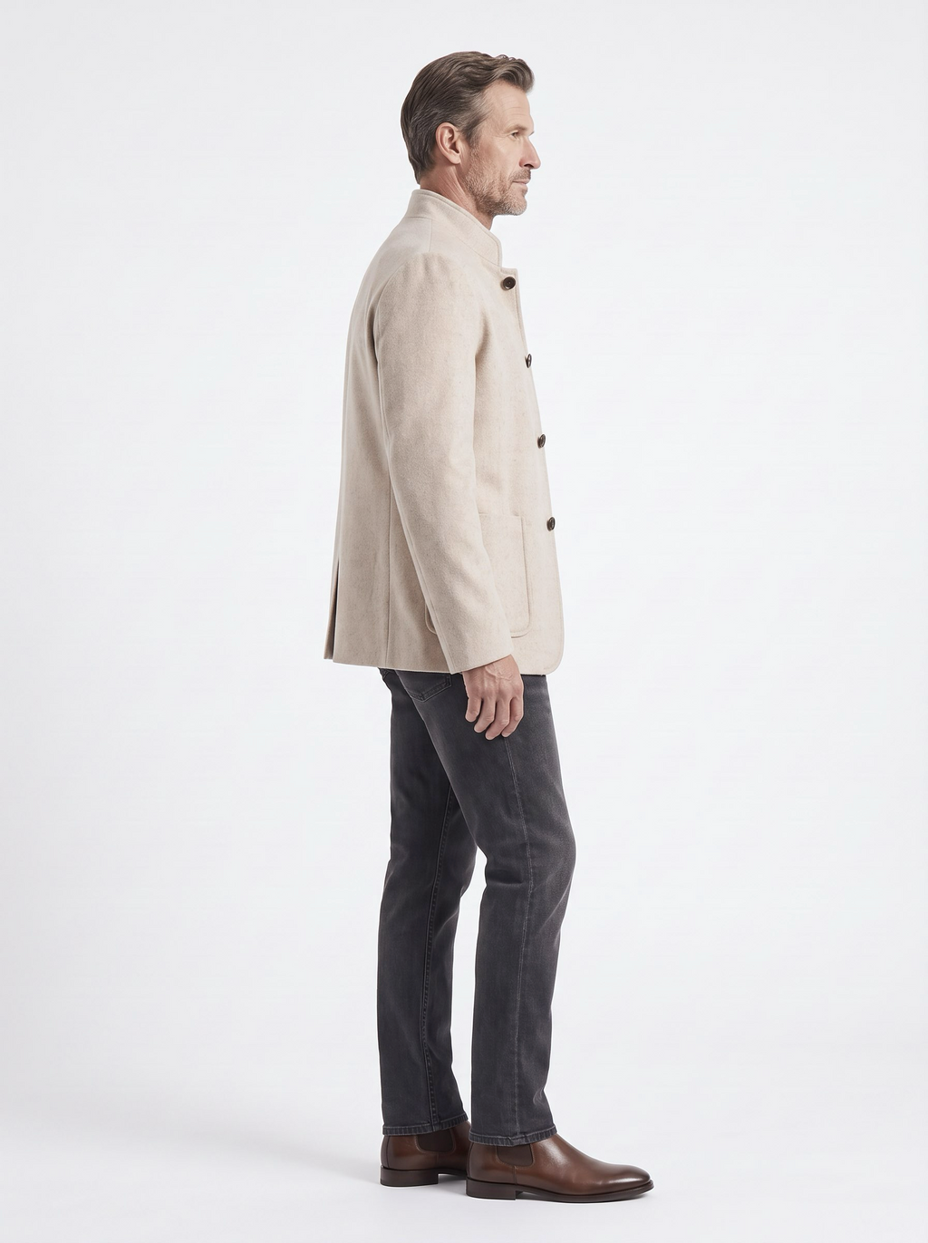 Oatmeal Cashmere Spagna Jacket