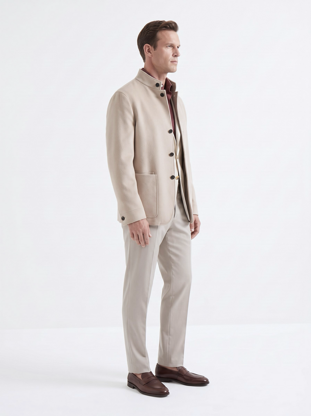 Oatmeal Cashmere The Count Jacket