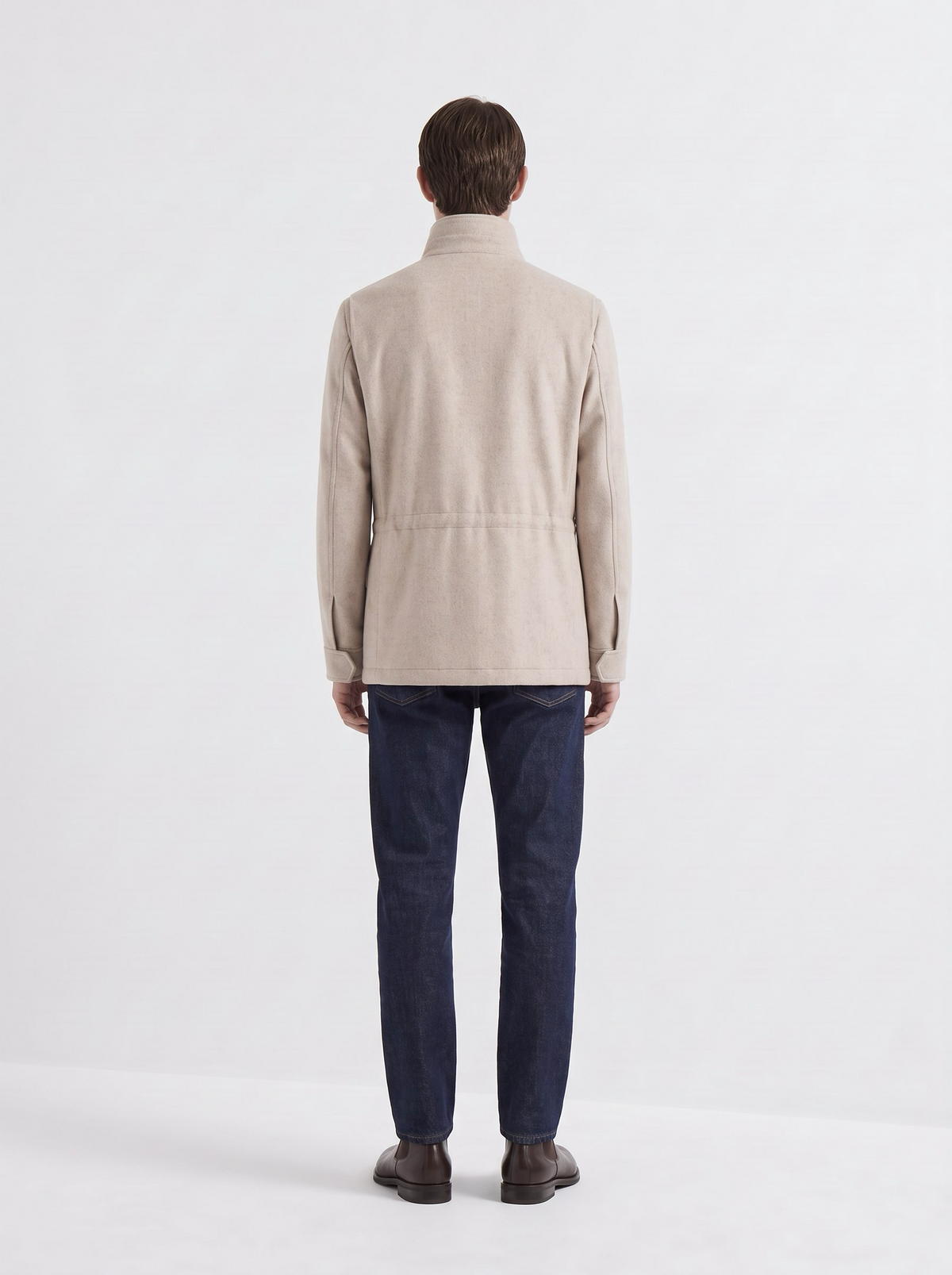 Oatmeal Cashmere Traveller Field Jacket