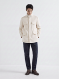 White Cashmere Traveller Field Jacket