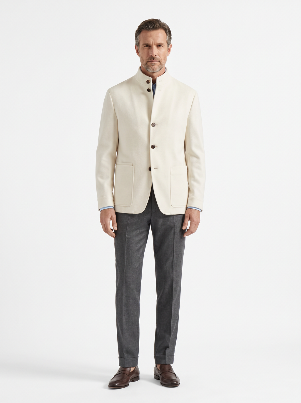White Cashmere The Count Jacket