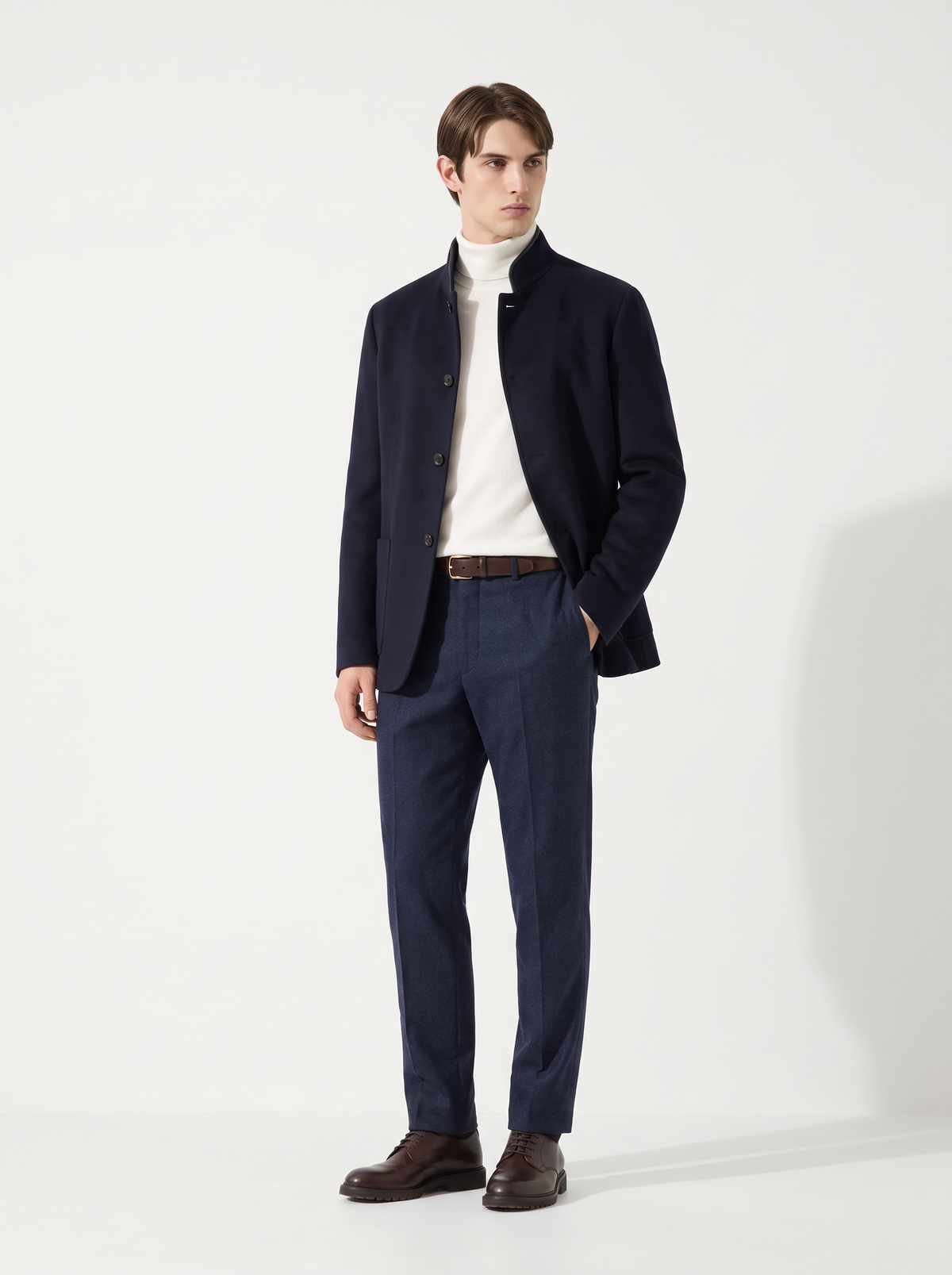 Dark-Navy Cashmere Spagna Jacket
