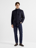 Dark-Navy Cashmere Traveller Field Jacket