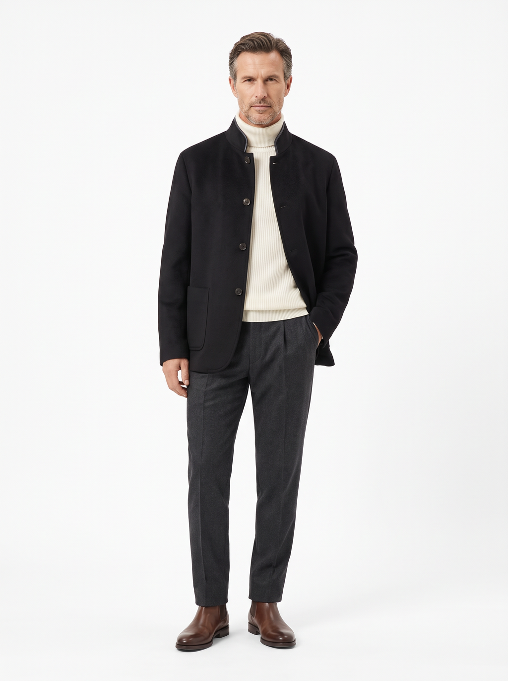 Black Cashmere Spagna Jacket