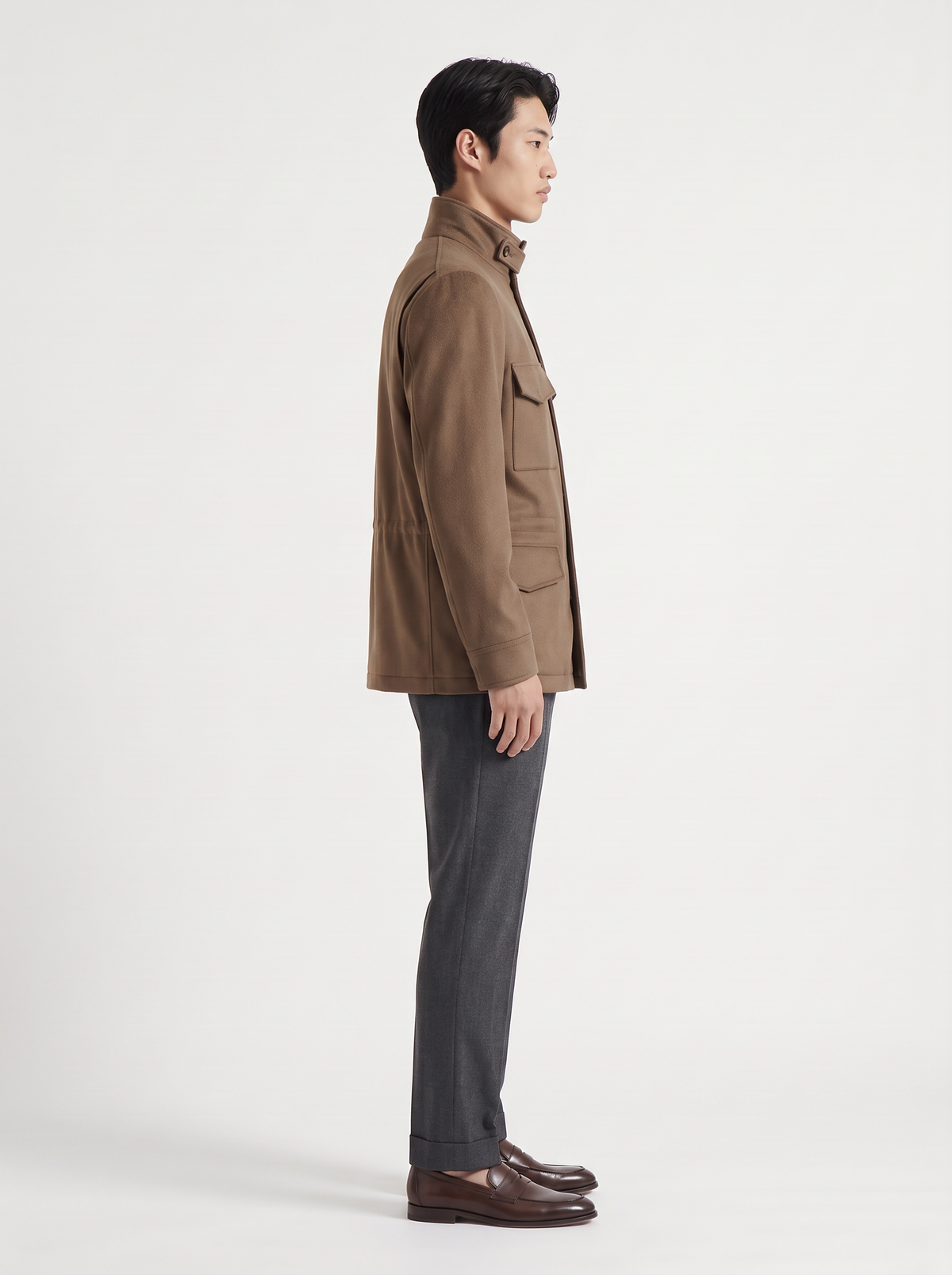 Tobacco Cashmere Traveller Field Jacket