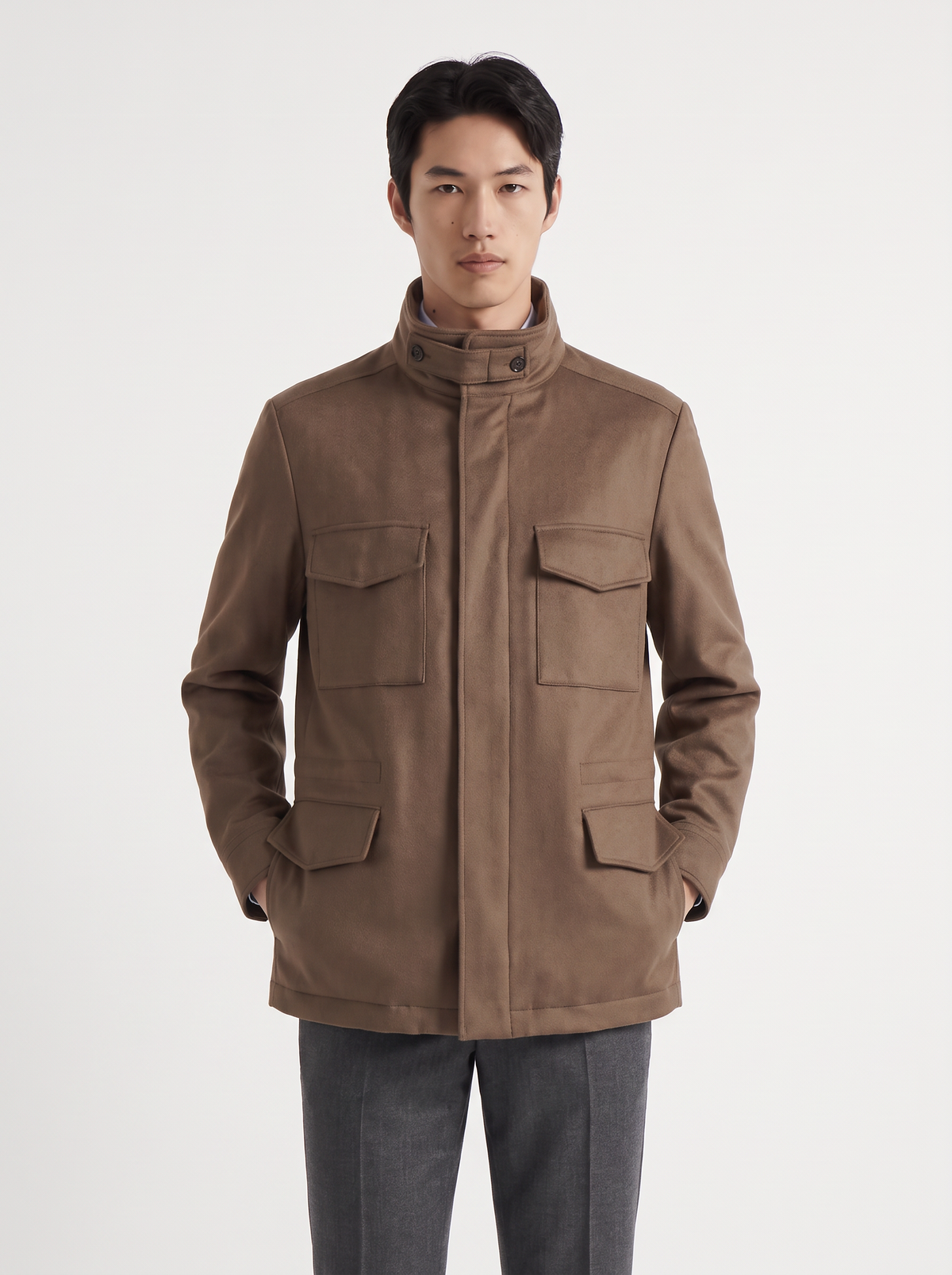 Tobacco Cashmere Traveller Field Jacket