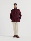 Burgundy Cashmere Traveller Field Jacket