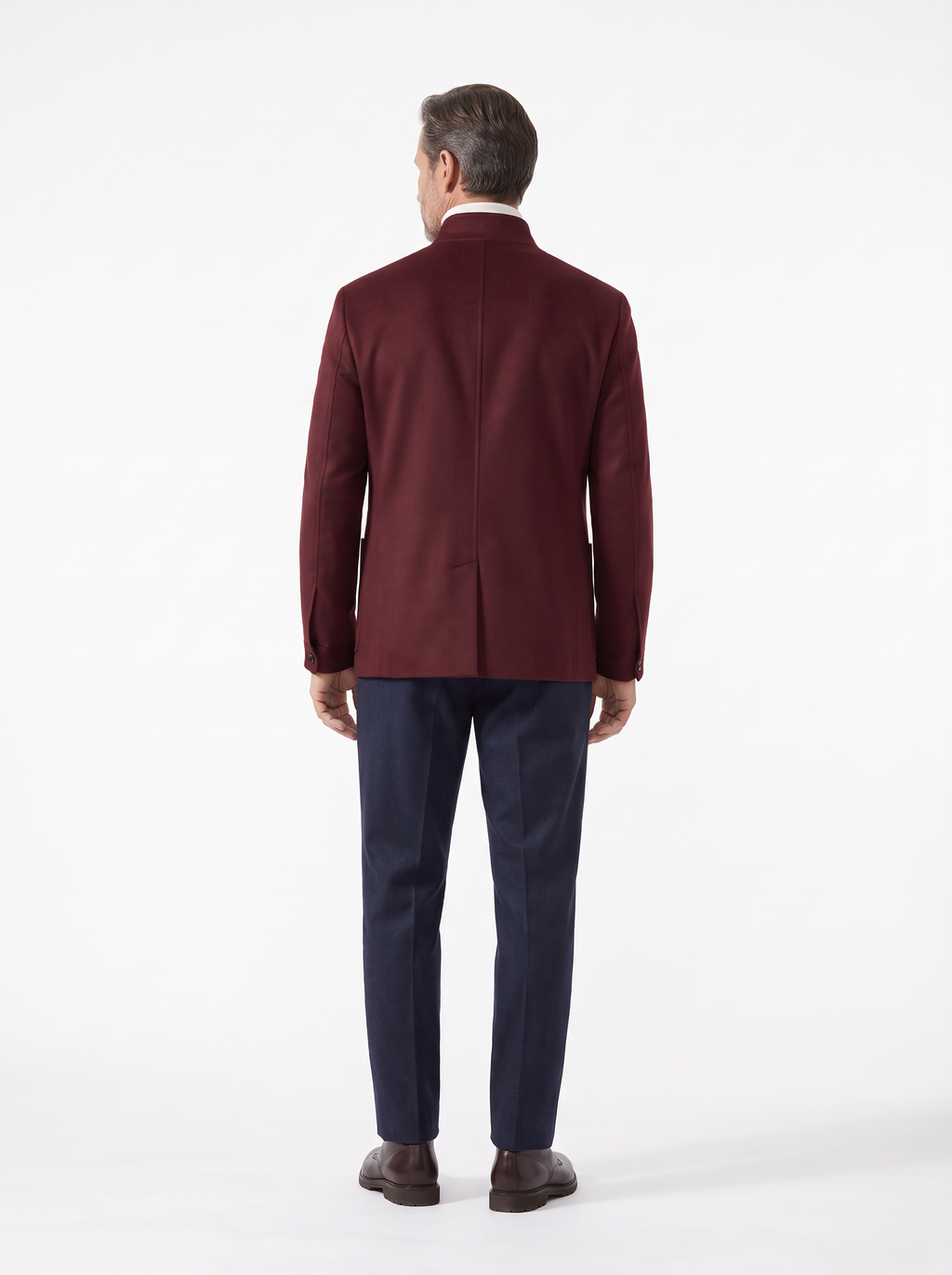 Burgundy Cashmere The Count Jacket