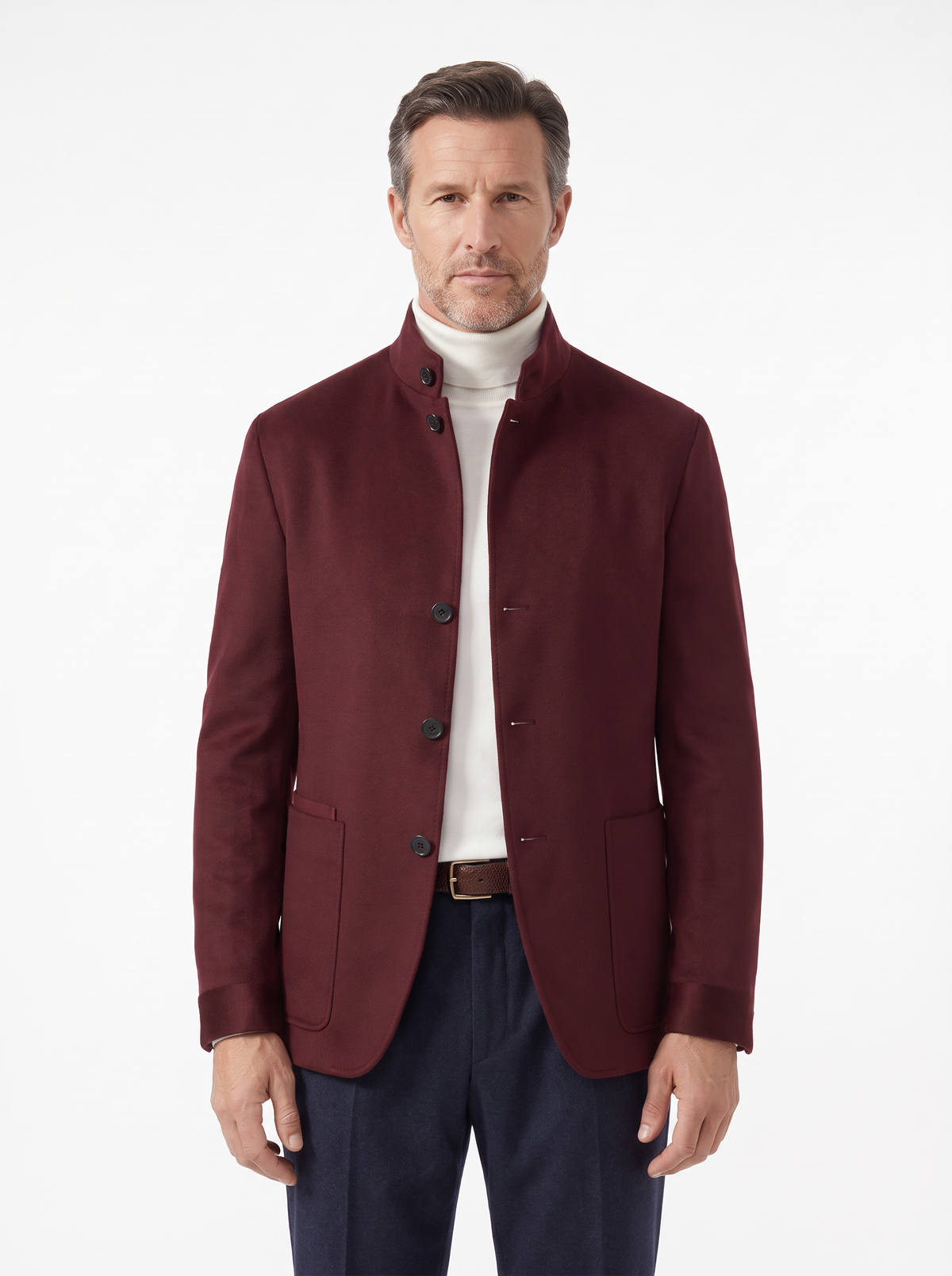Burgundy Cashmere The Count Jacket