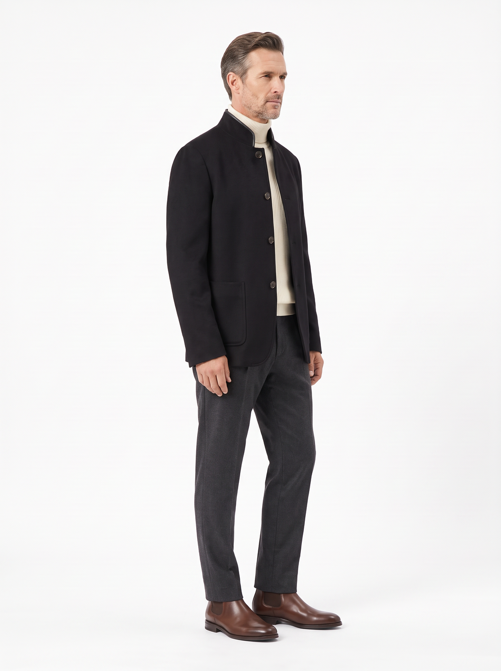 Black Cashmere Spagna Jacket