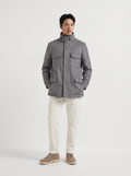 Mid-Gray Cashmere Traveller Field Jacket