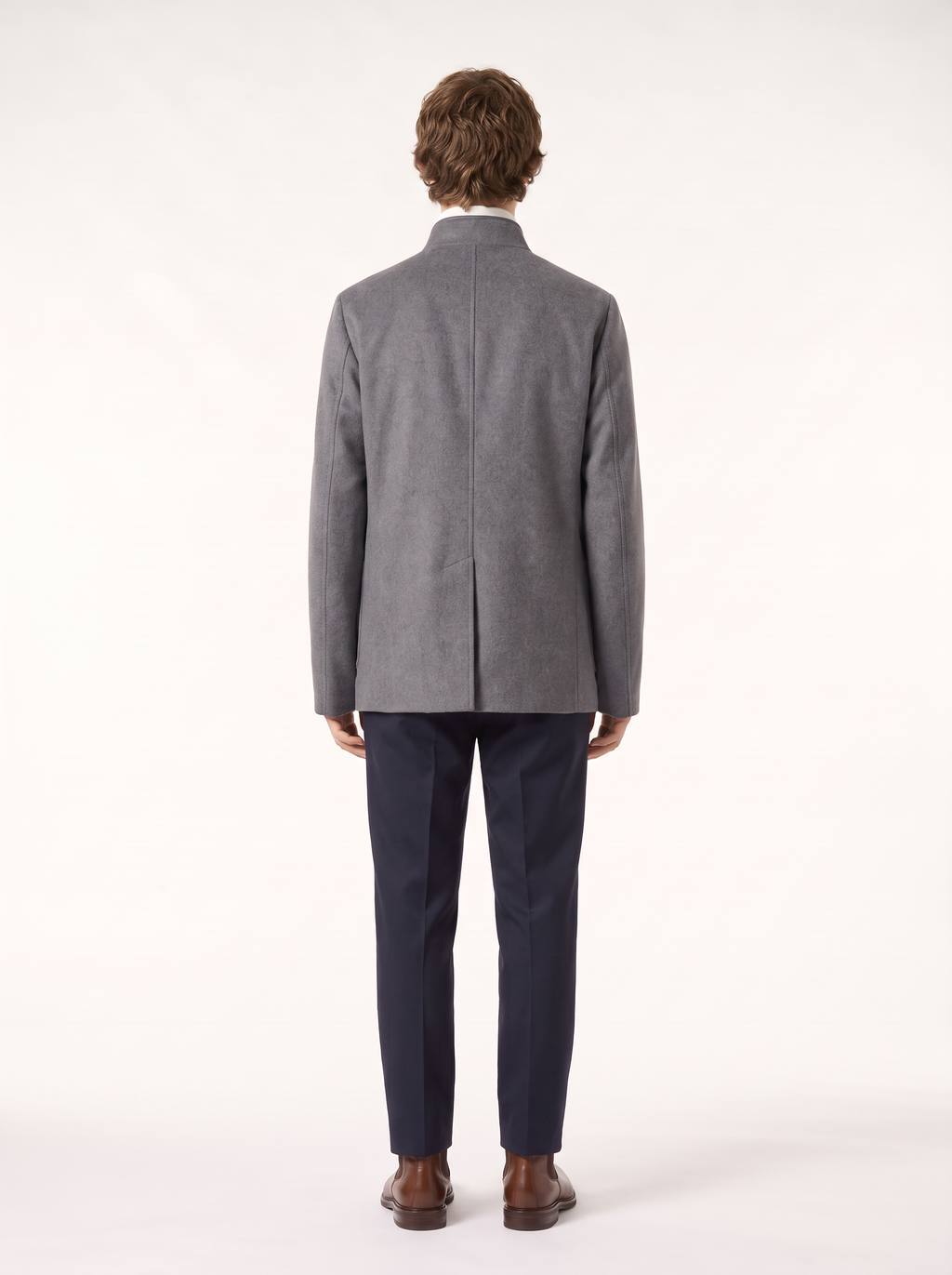 Mid-Gray Cashmere Spagna Jacket