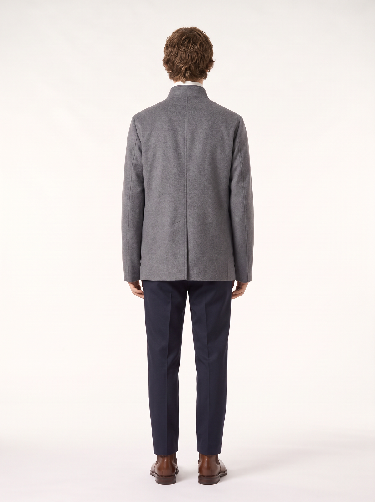 Mid-Gray Cashmere Spagna Jacket