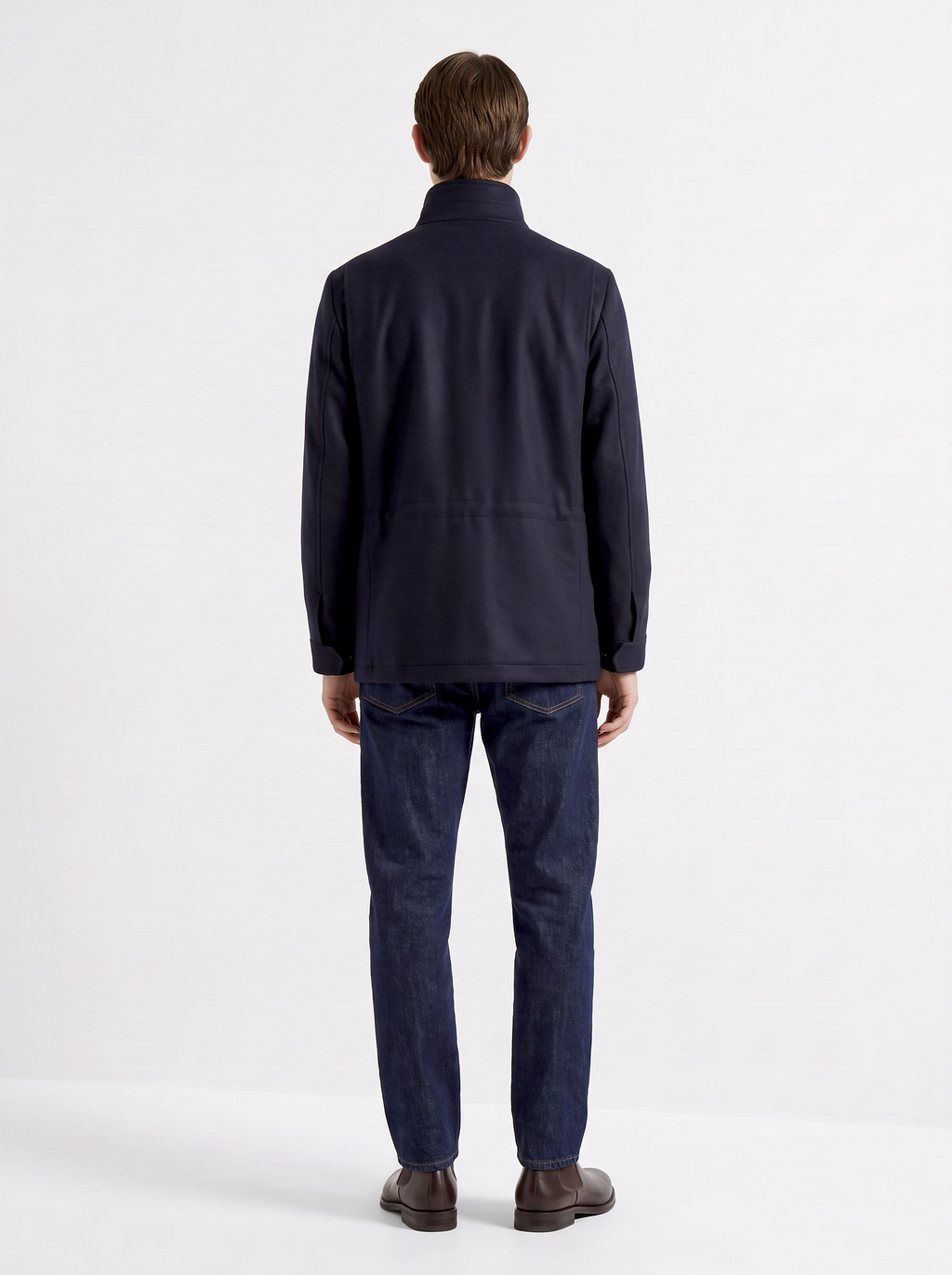 Dark-Navy Cashmere Traveller Field Jacket