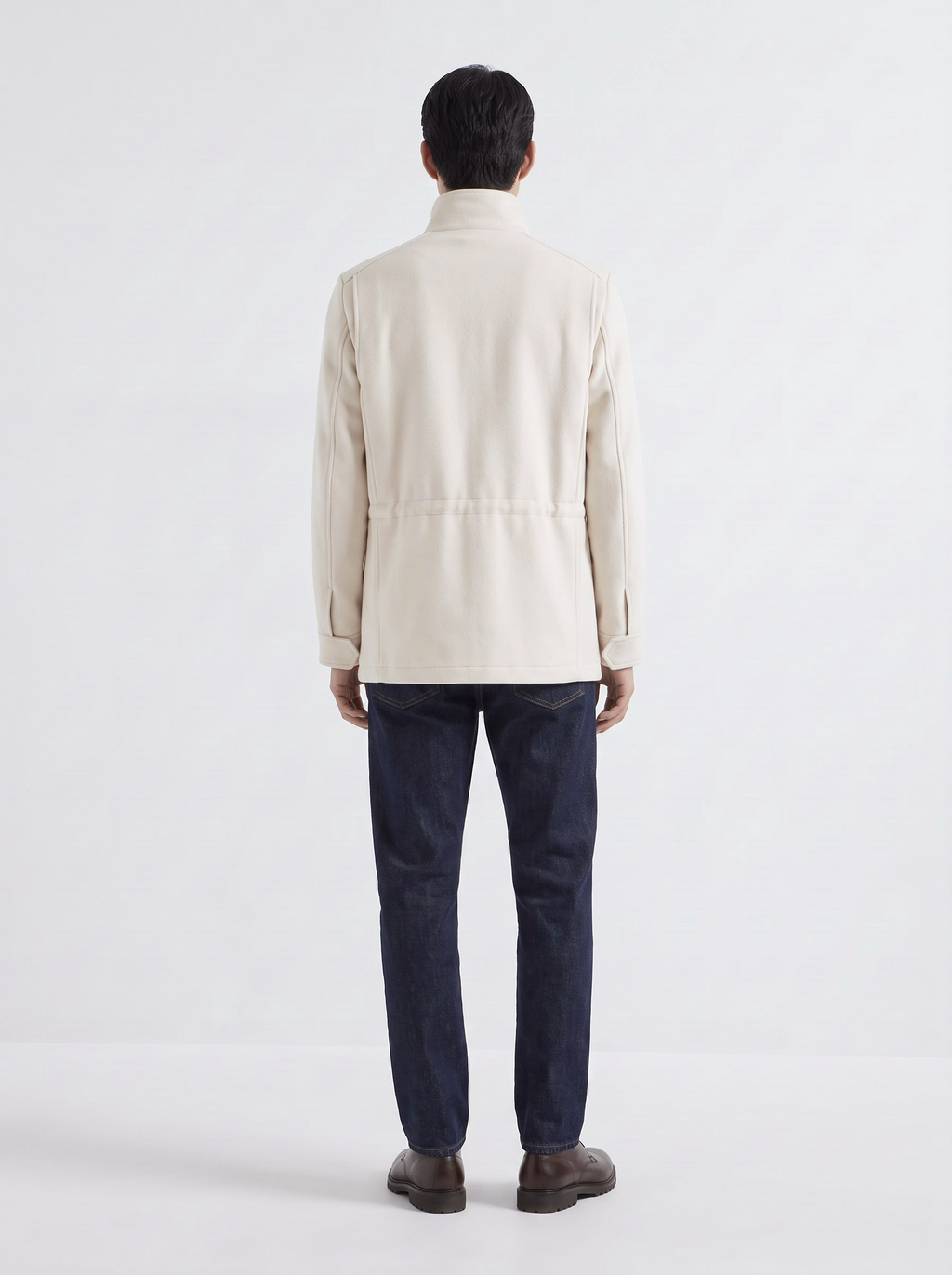 White Cashmere Traveller Field Jacket