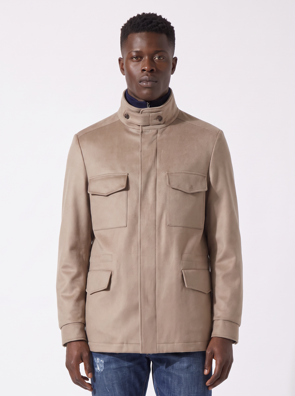 Ecru Cashmere Traveller Field Jacket