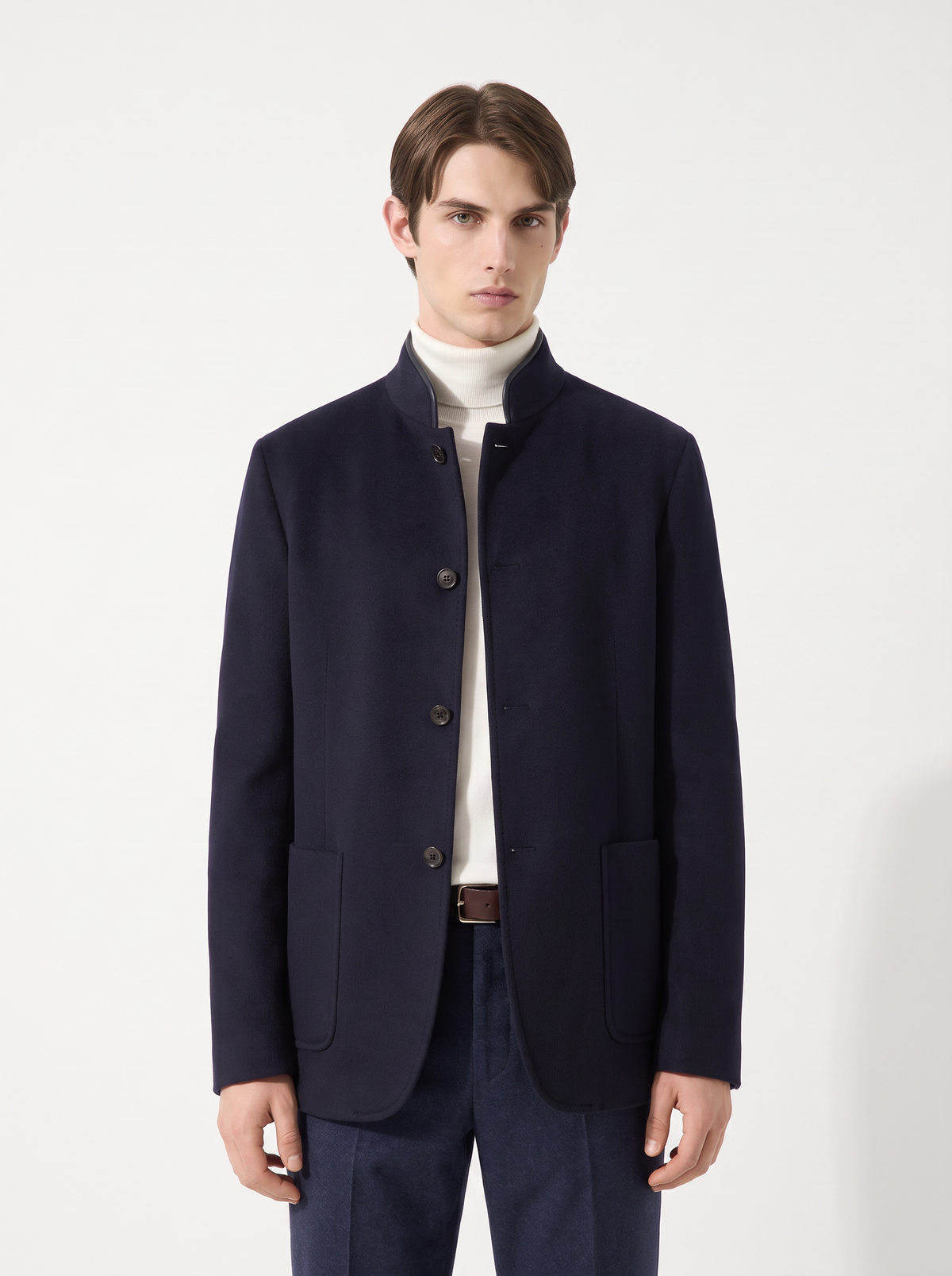 Dark-Navy Cashmere Spagna Jacket