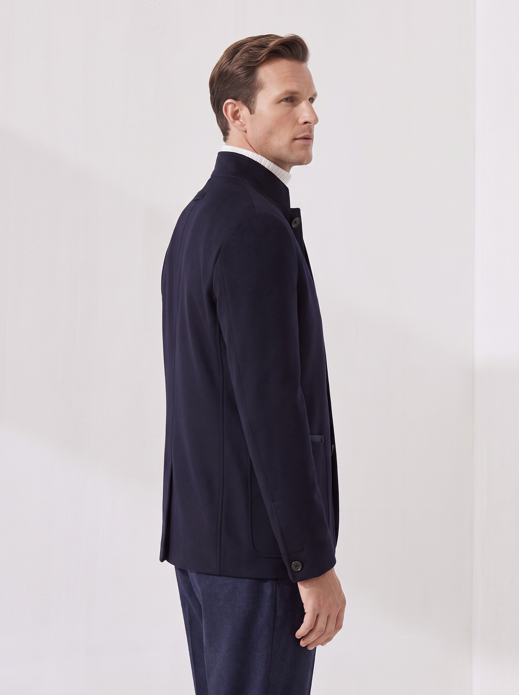 Dark-Navy Cashmere The Count Jacket