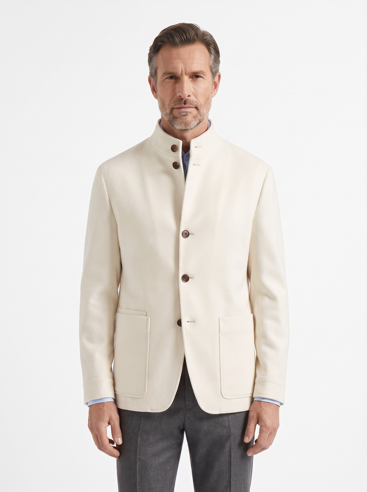 White Cashmere The Count Jacket