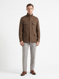 Tobacco Linen Traveller Field Jacket