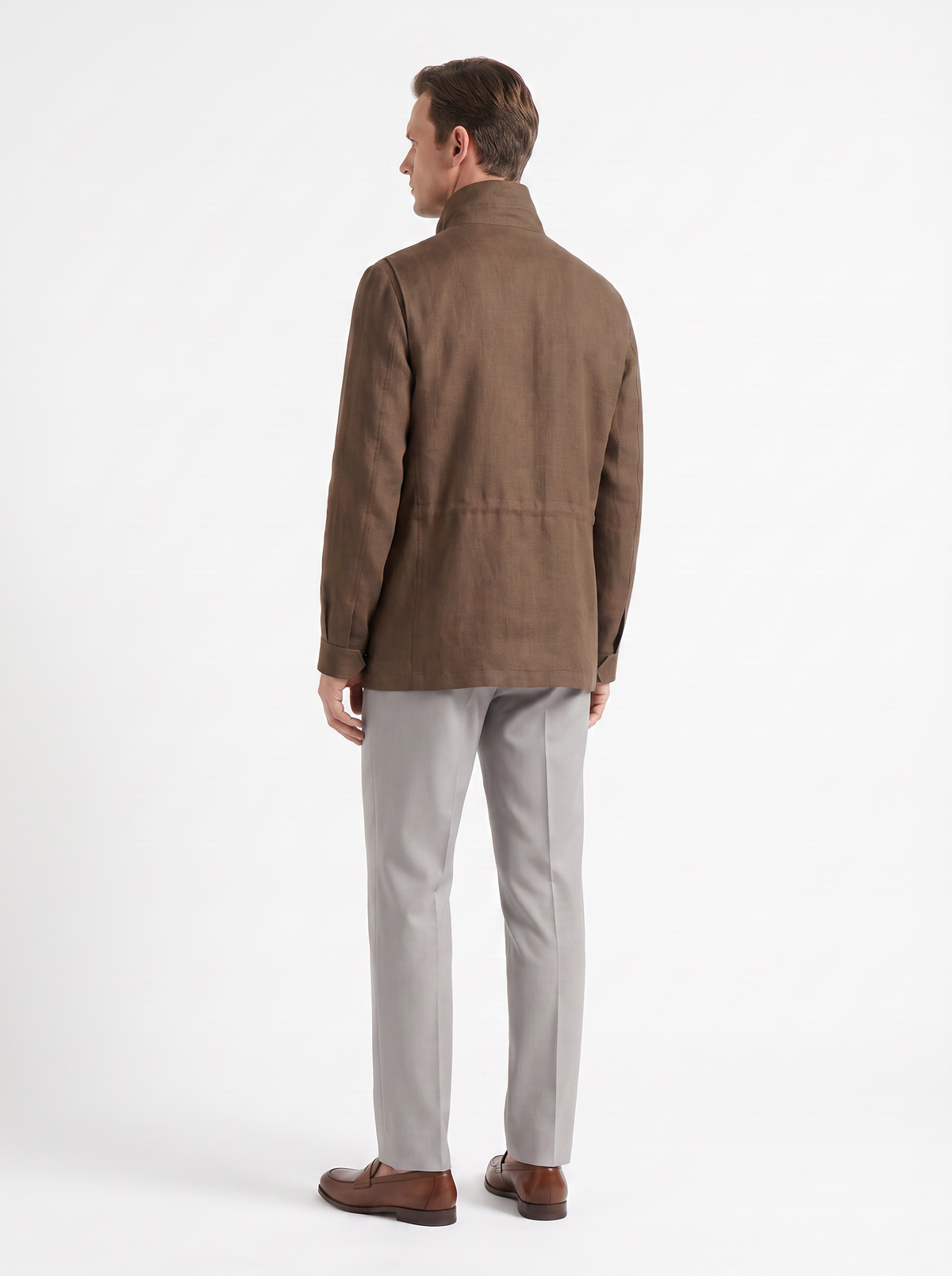 Tobacco Linen Traveller Field Jacket