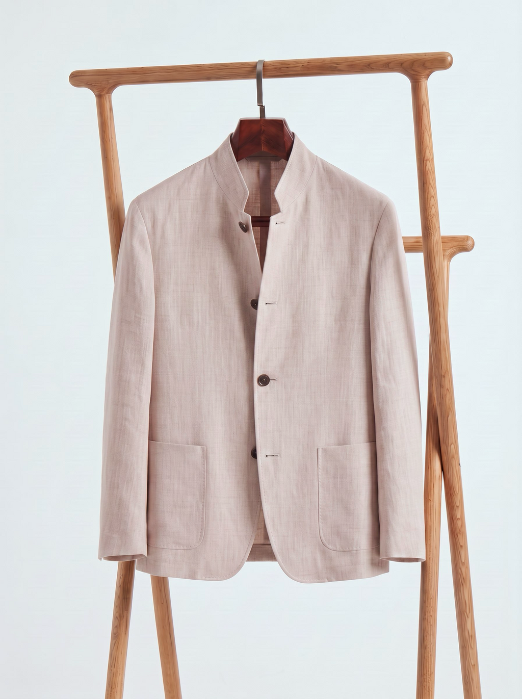 Dusty-Rose Linen Spagna Jacket