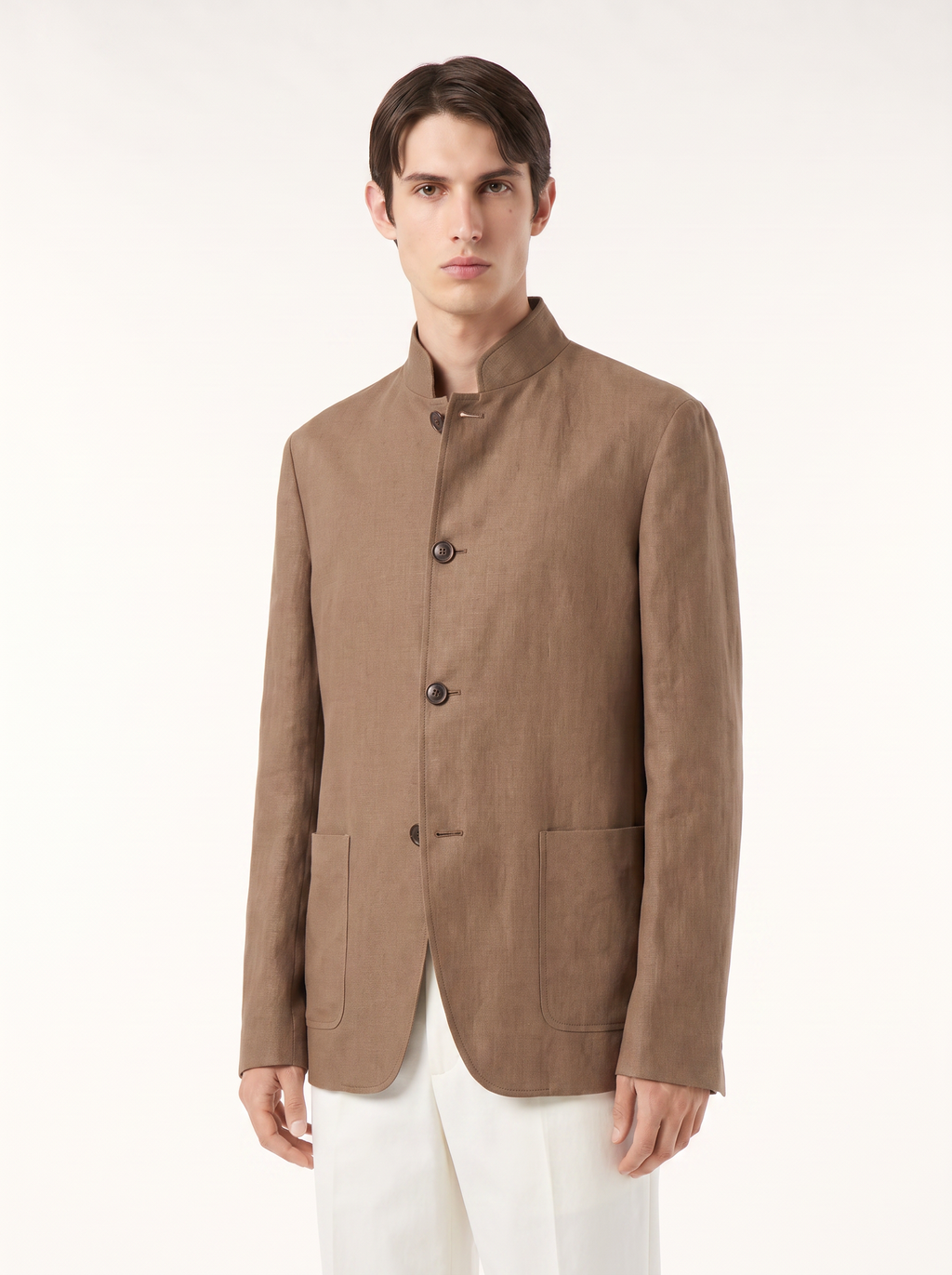 Tobacco Linen Spagna Jacket