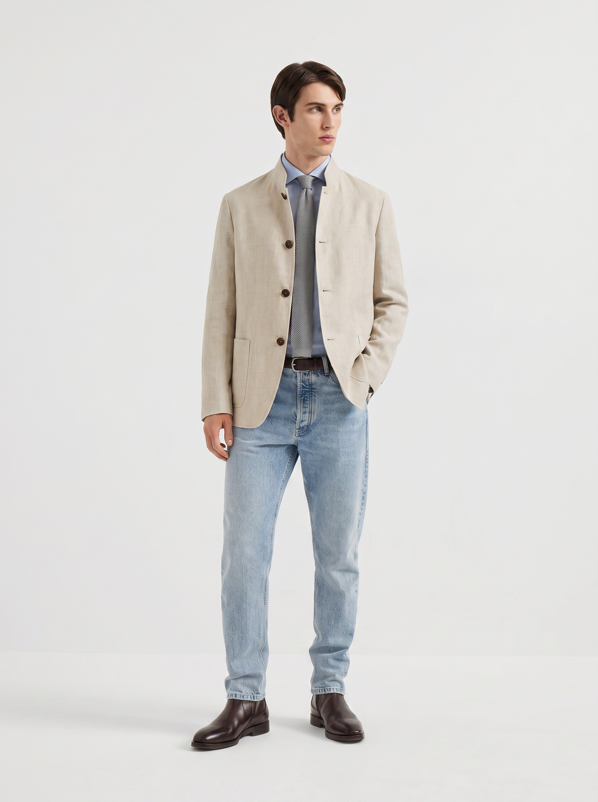 Sand Linen Spagna Jacket