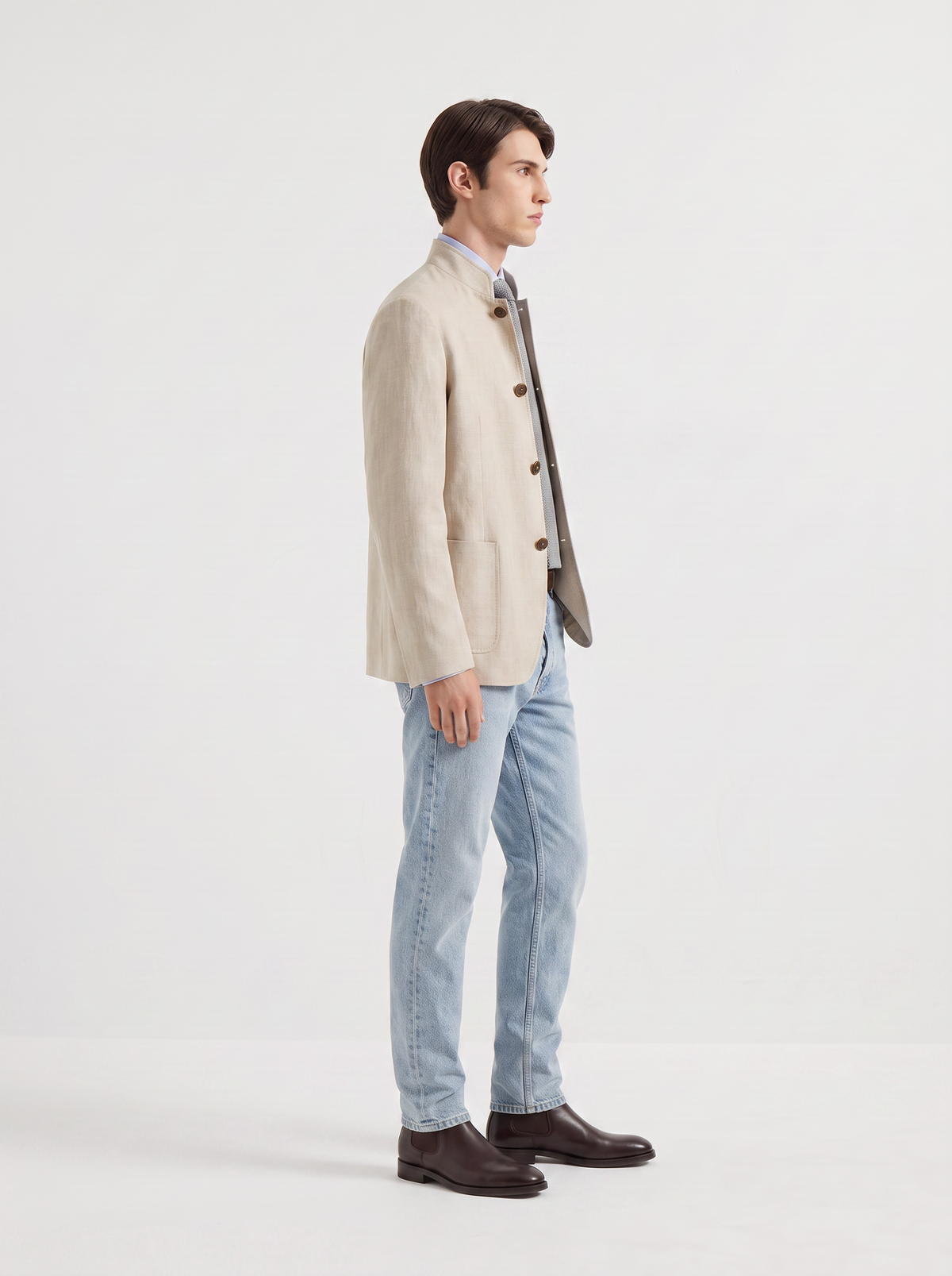 Sand Linen Spagna Jacket
