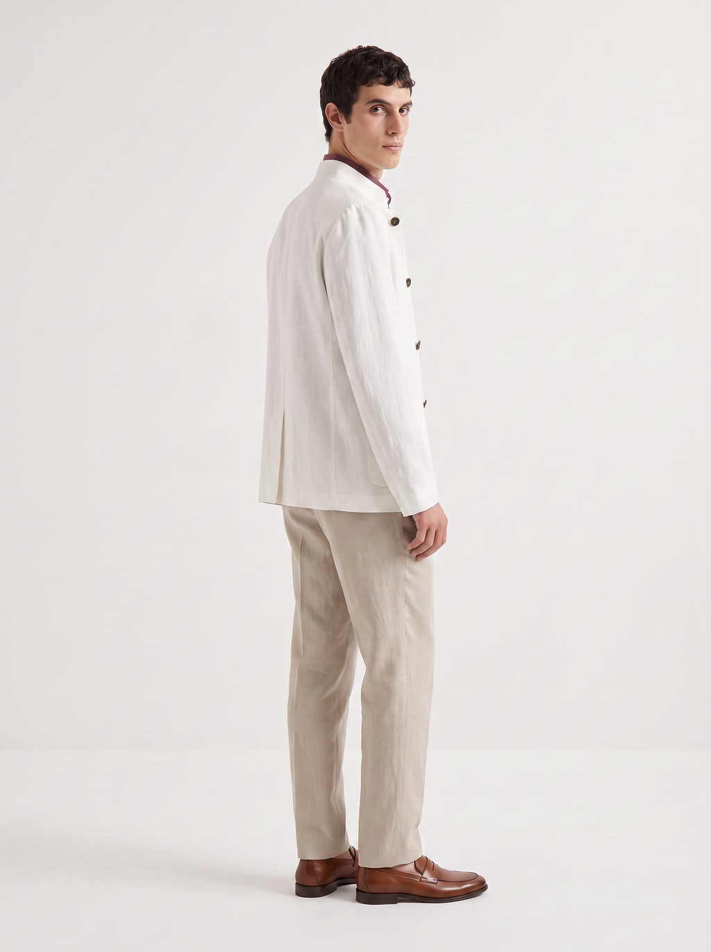 White Linen Spagna Jacket