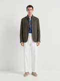 Forest Green Linen Spagna Jacket