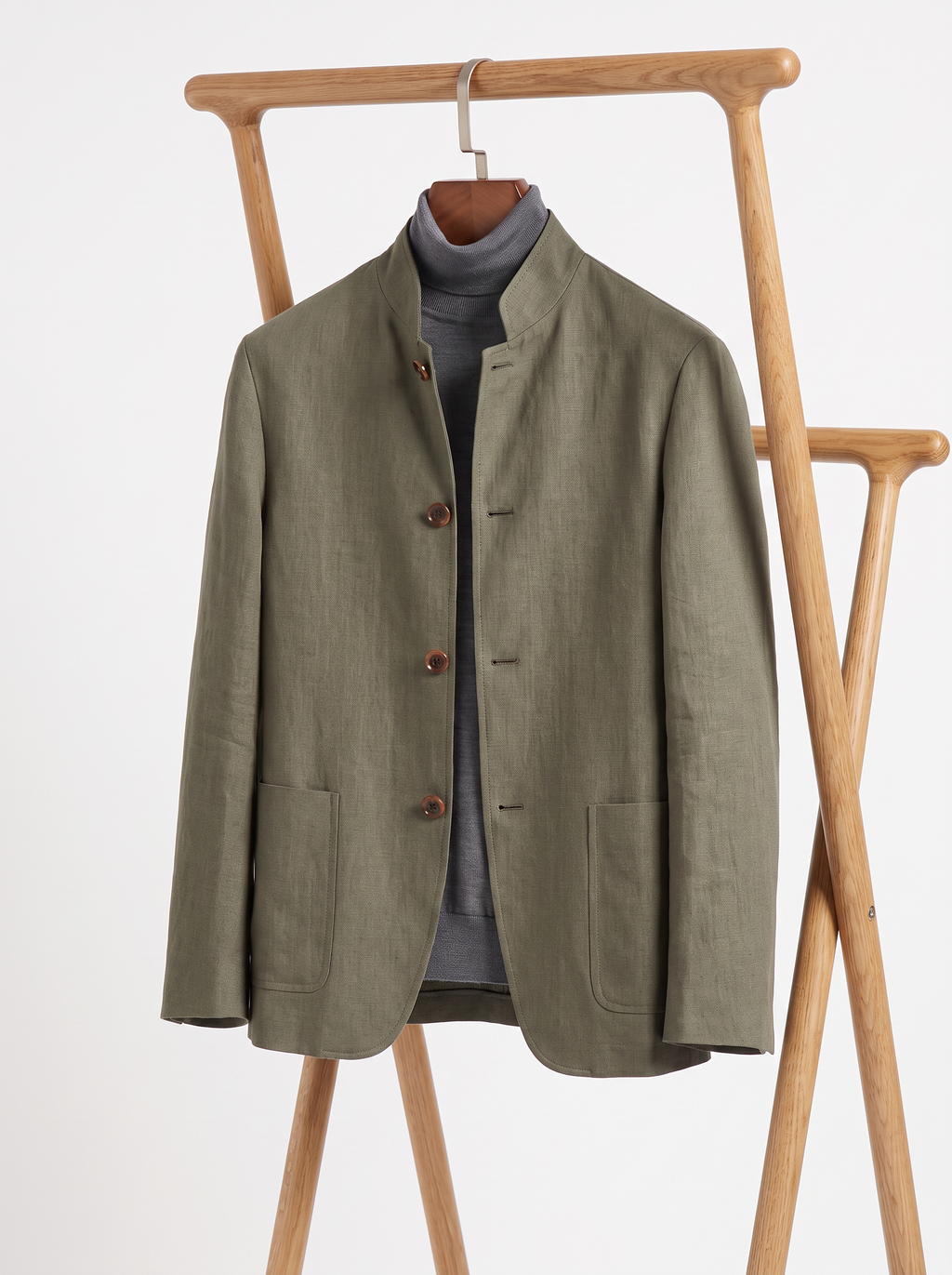 Sage Green Linen Spagna Jacket