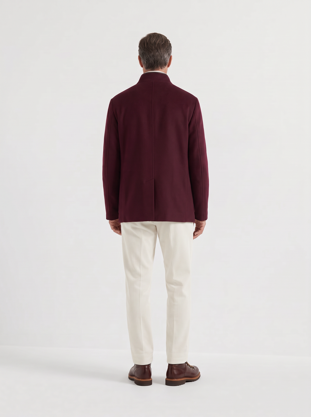 Burgundy Cashmere Spagna Jacket