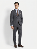 Mid Gray Mélange Drape Suit