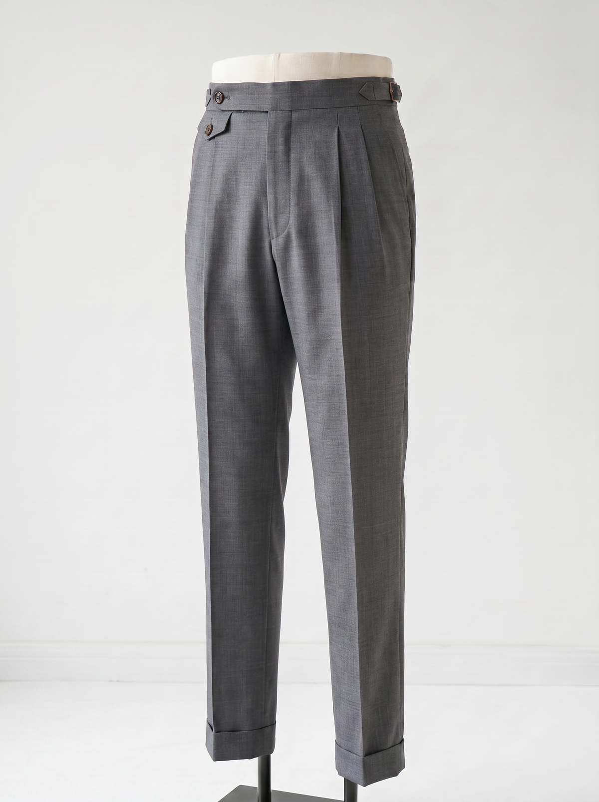 Mid Gray Mélange Drape Suit
