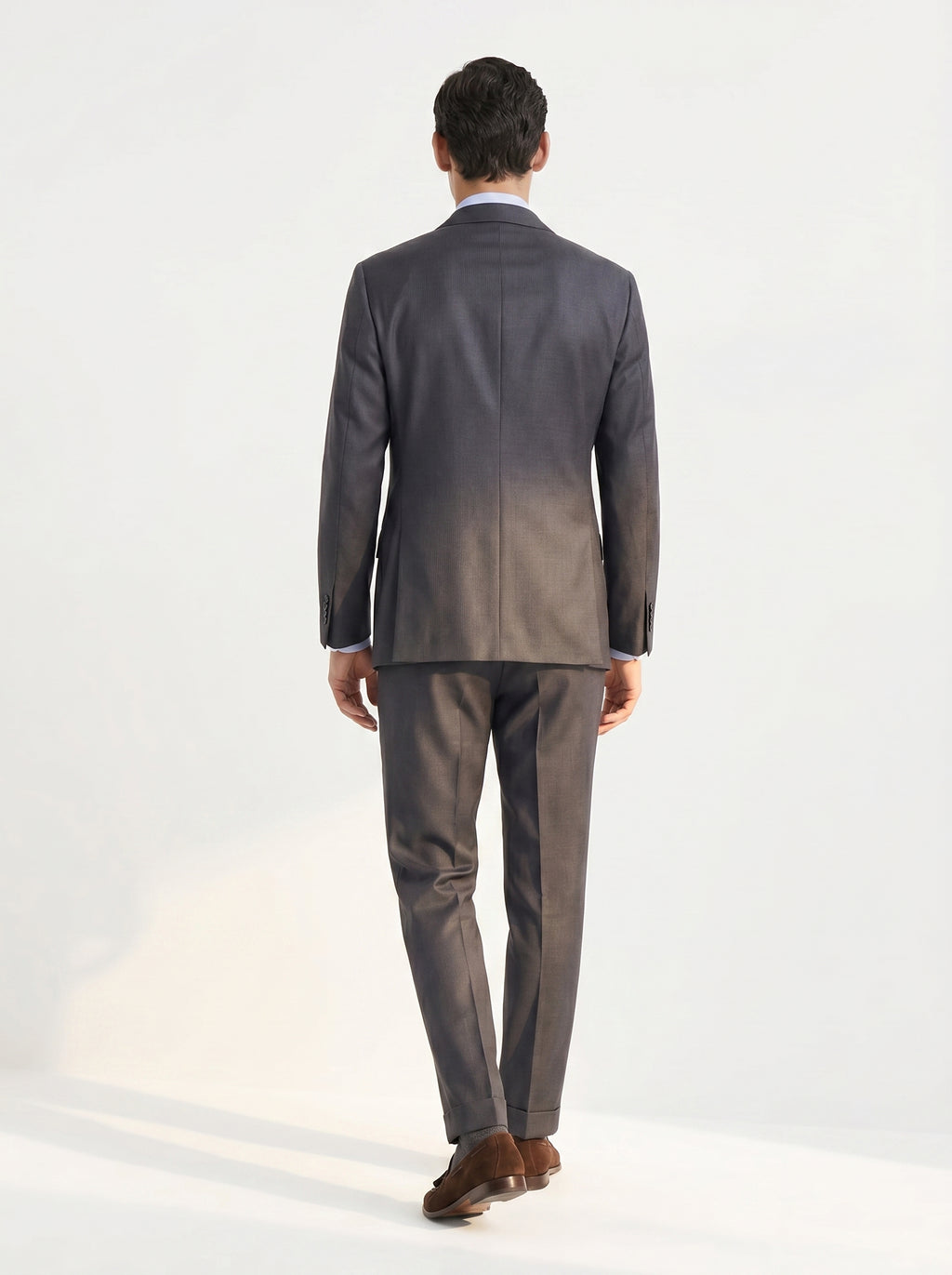 Dark Gray Mélange Drape Suit