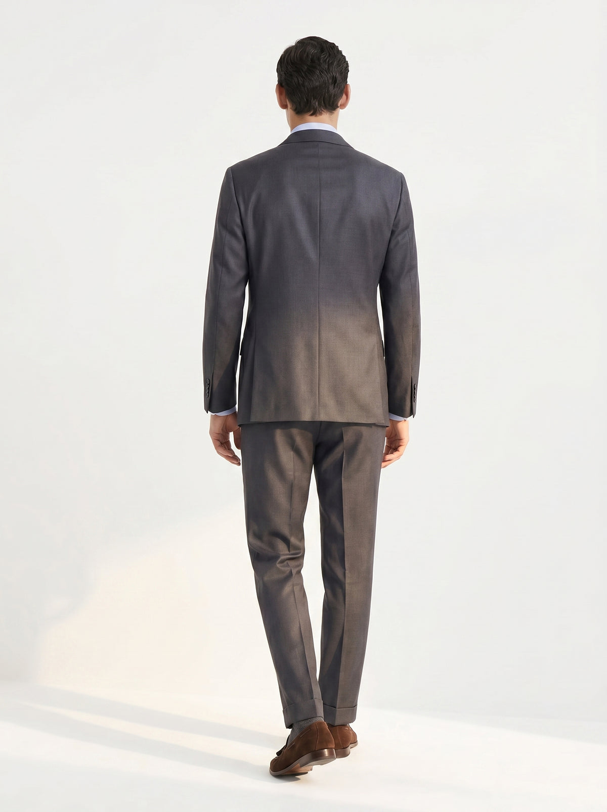 Dark Gray Mélange Drape Suit