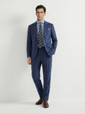 Blue Mélange Drape Suit