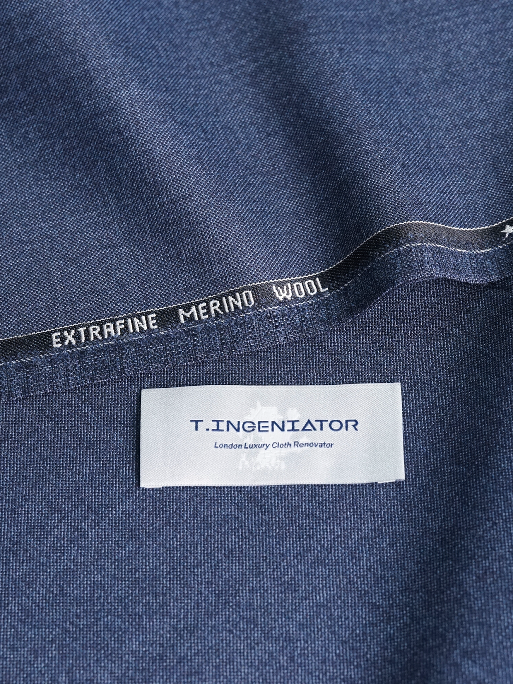 Blue Mélange Drape Suit