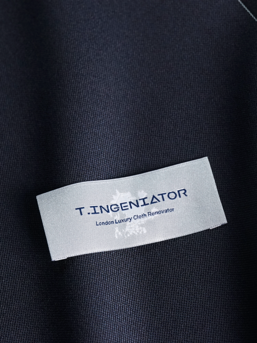 Dark Blue Mélange Drape Suit