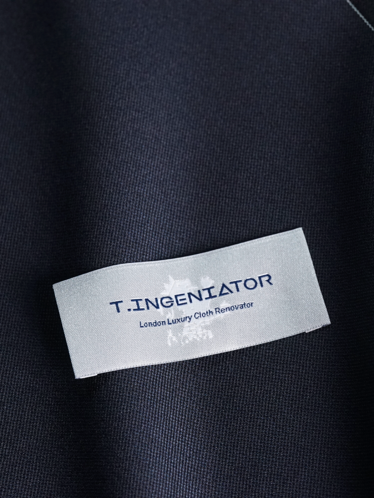 Dark Blue Mélange Drape Suit