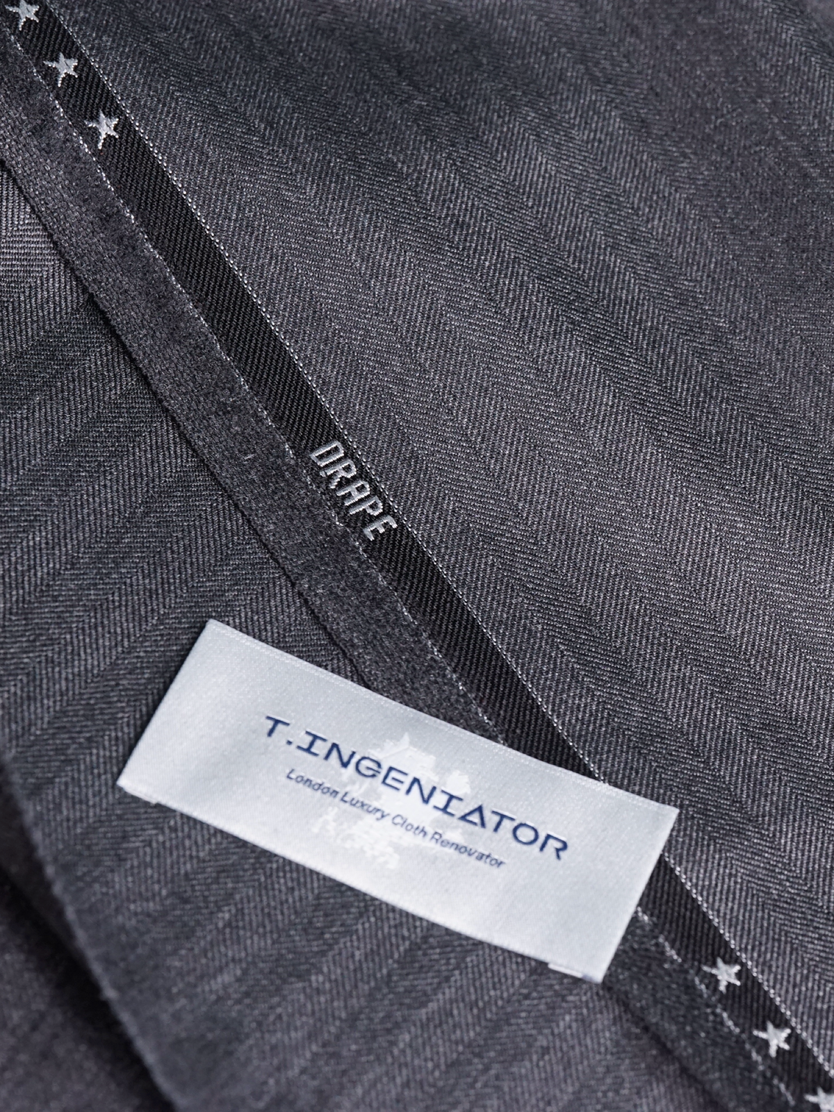 Mid Gray Herringbone Drape Suit