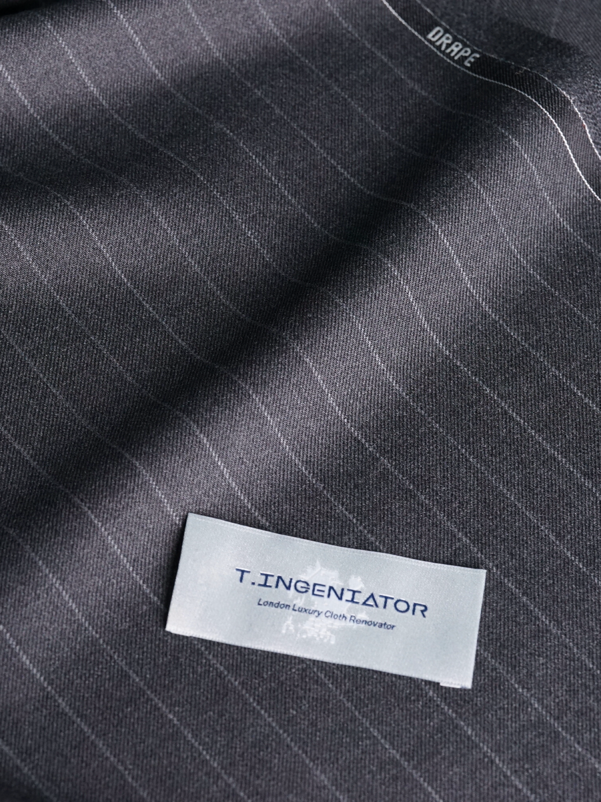 Mid Gray Striped Drape Suit