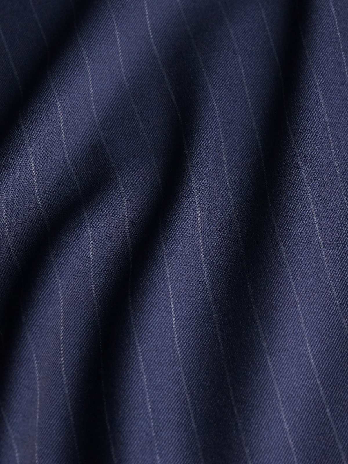 Navy Striped Drape Suit
