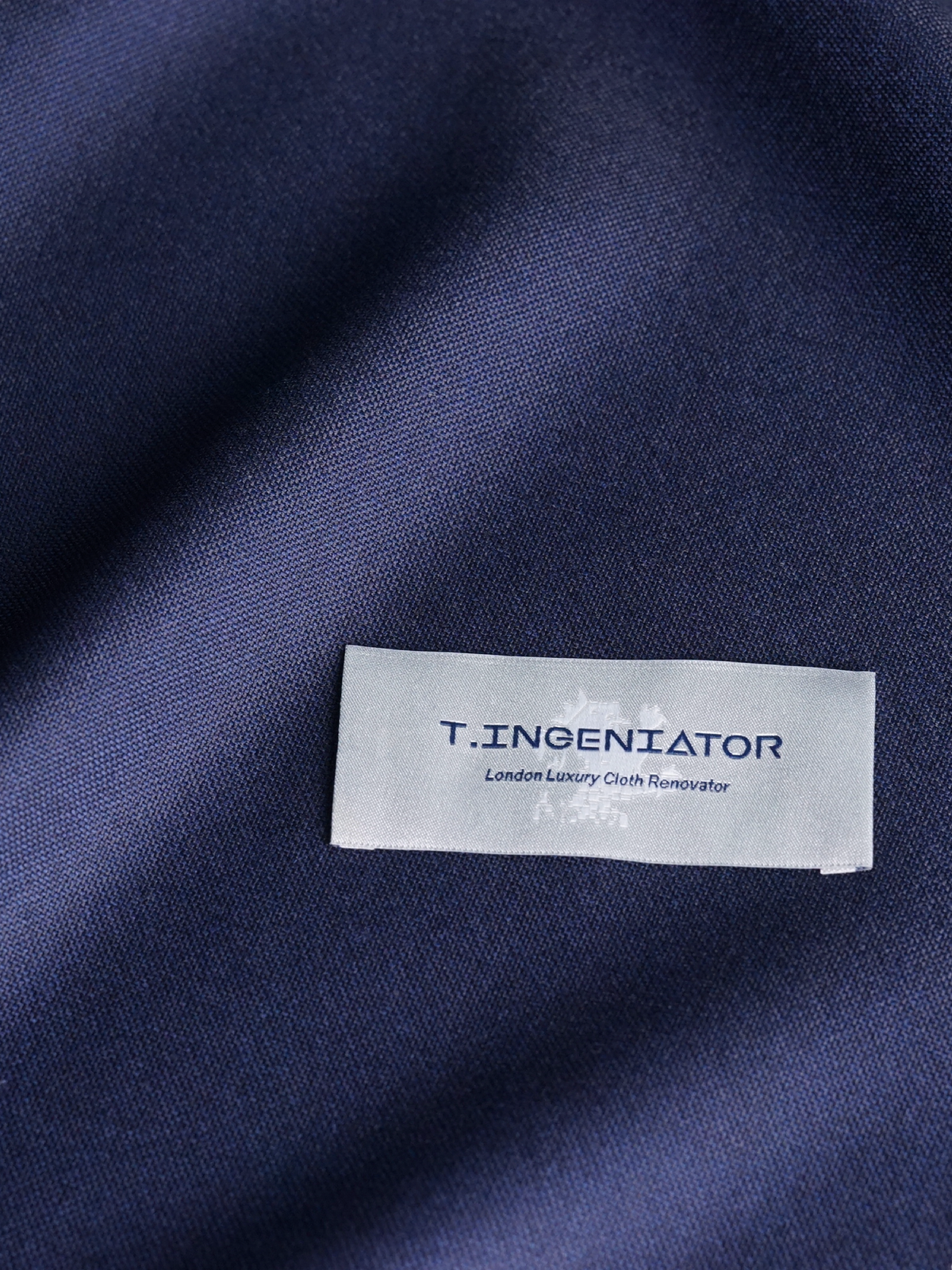 Light Navy Plain Drape Suit