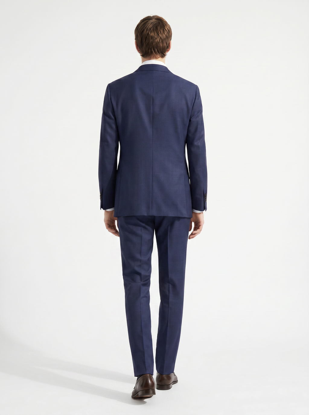 Navy Plain Drape Suit