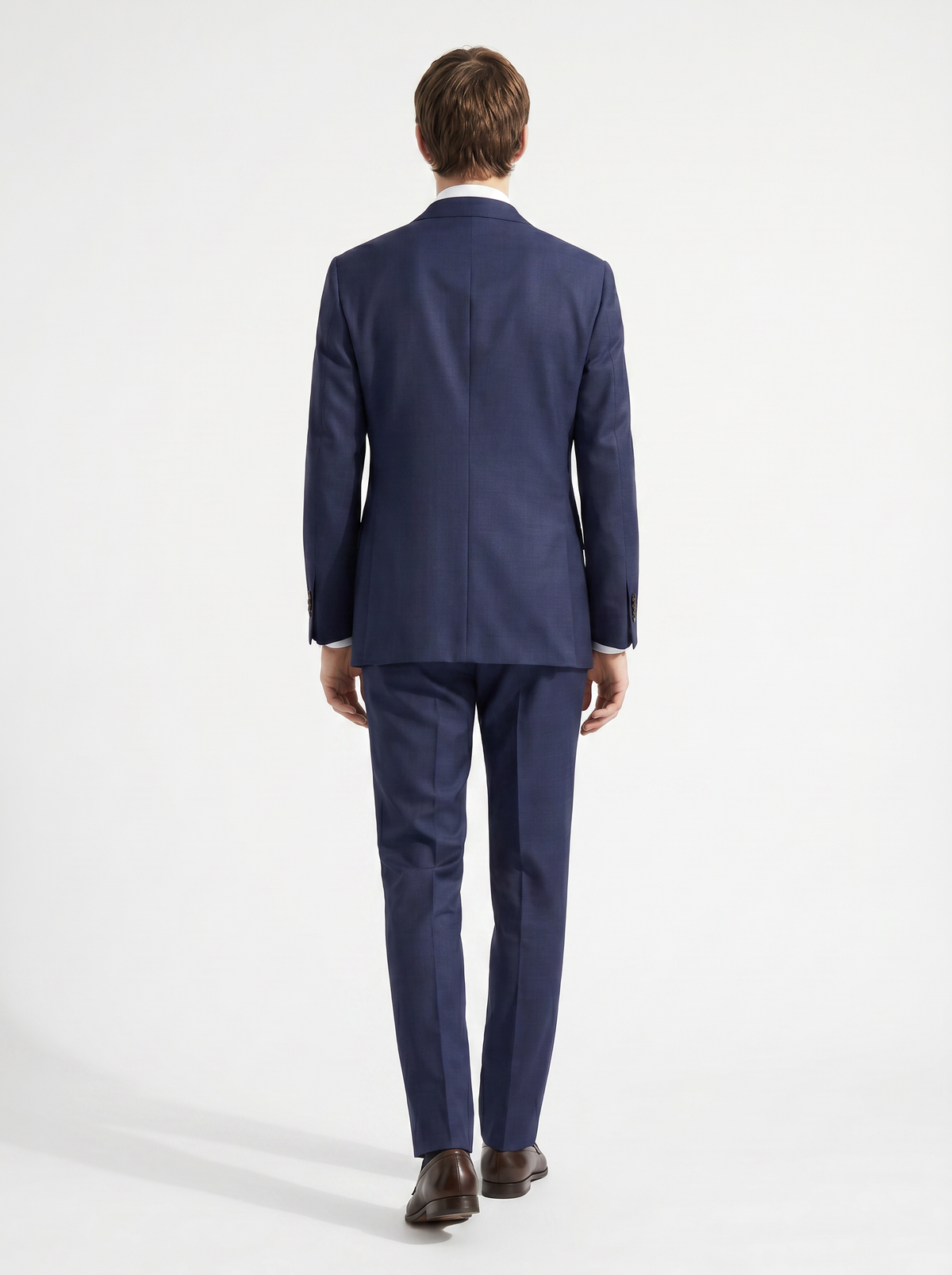 Navy Plain Drape Suit