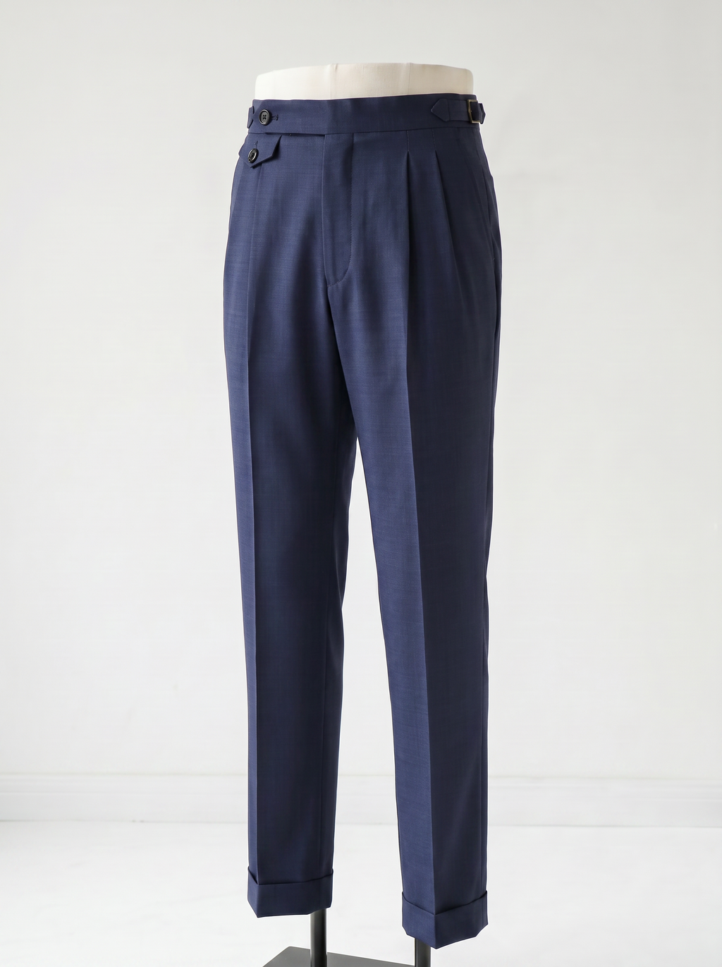 Navy Plain Drape Suit