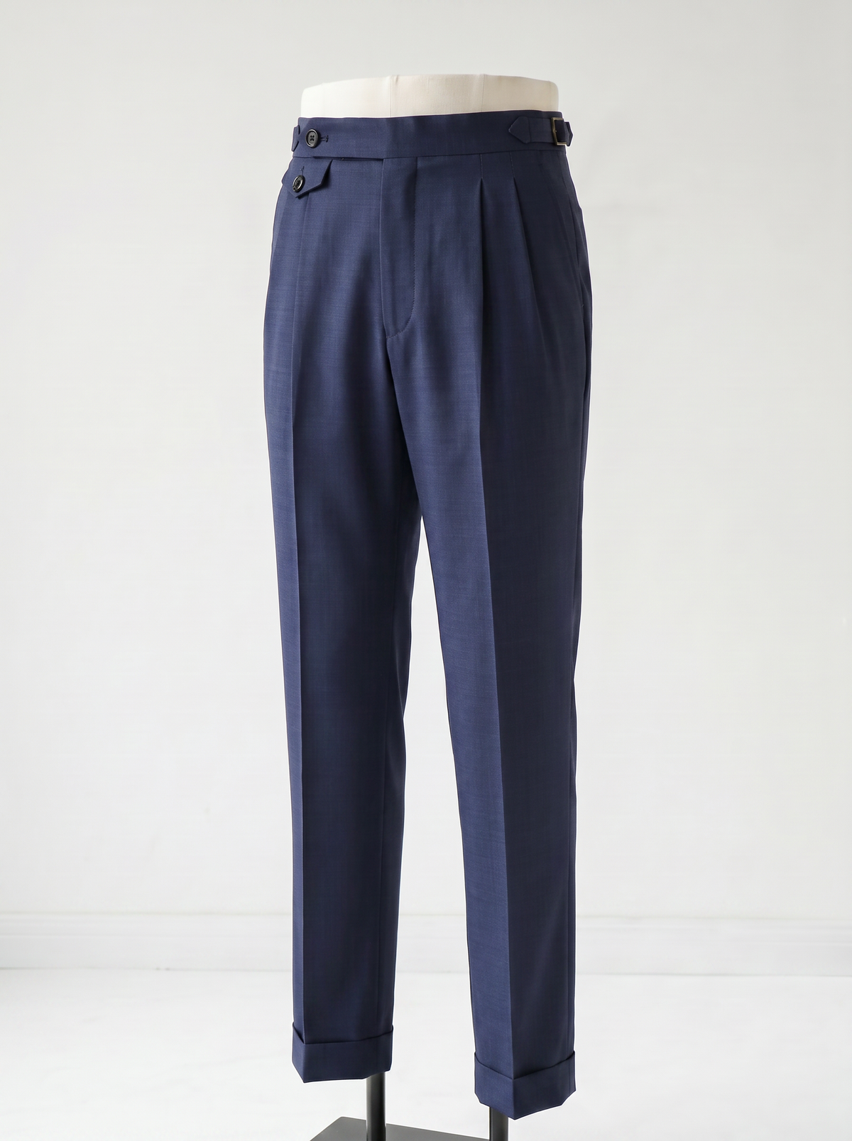 Navy Plain Drape Suit