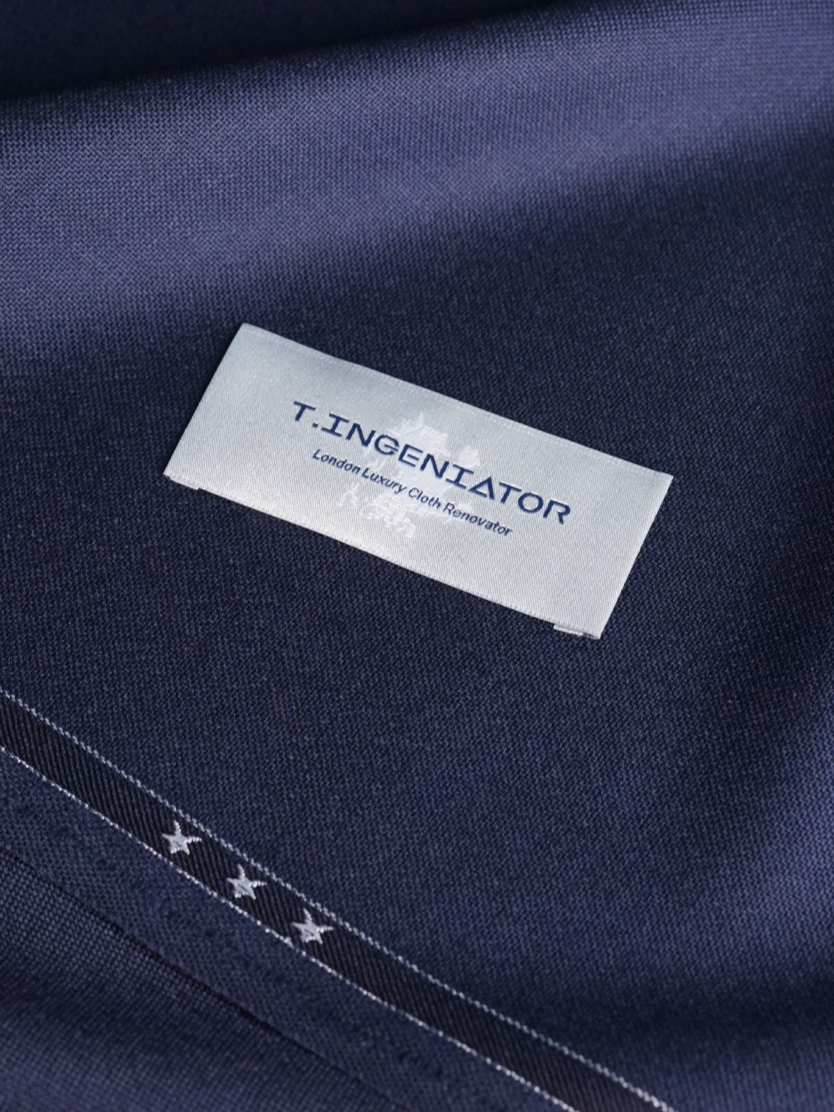 Navy Plain Drape Suit